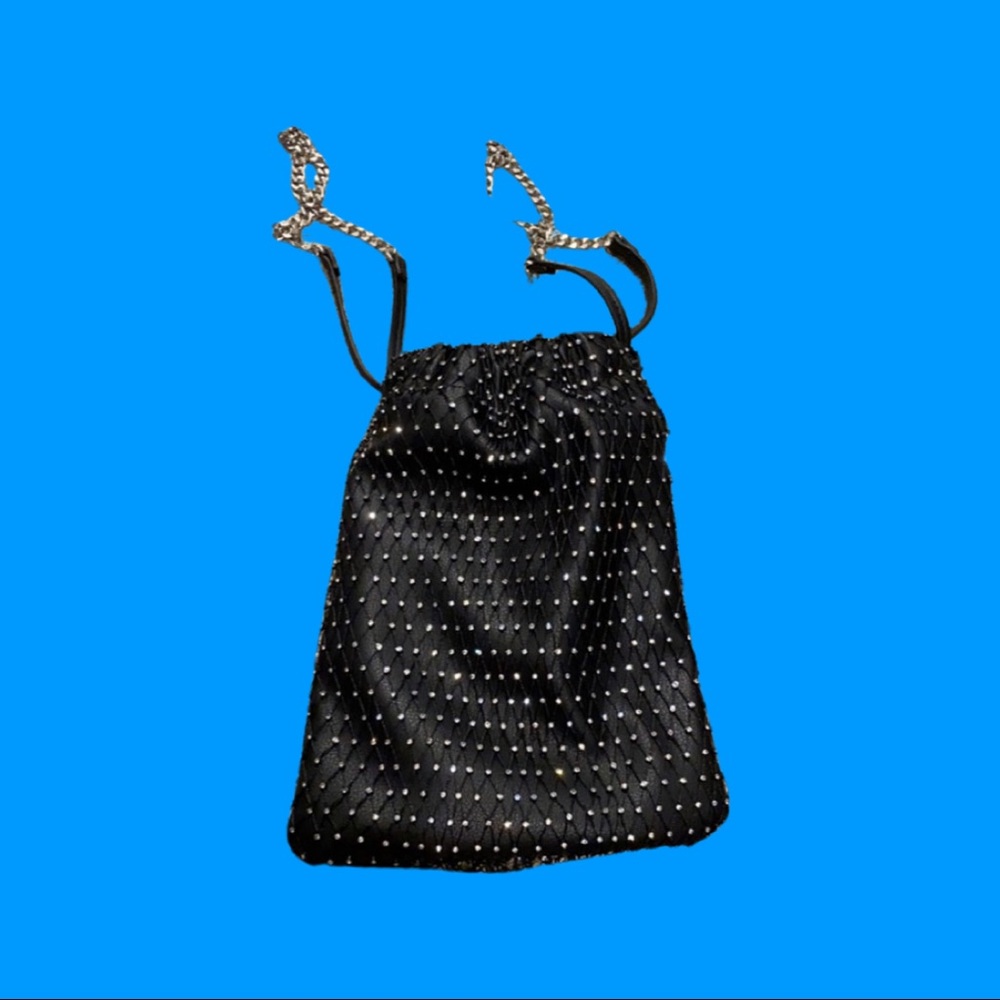 ZARA BUCKET BAG WITH RHINESTONES